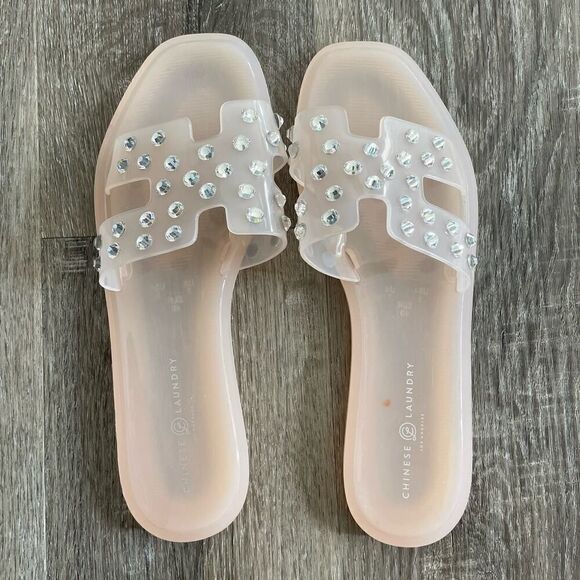 Chinese Laundry Light Pink Jelly Sandals - Size: 9 - Picture 2 of 6